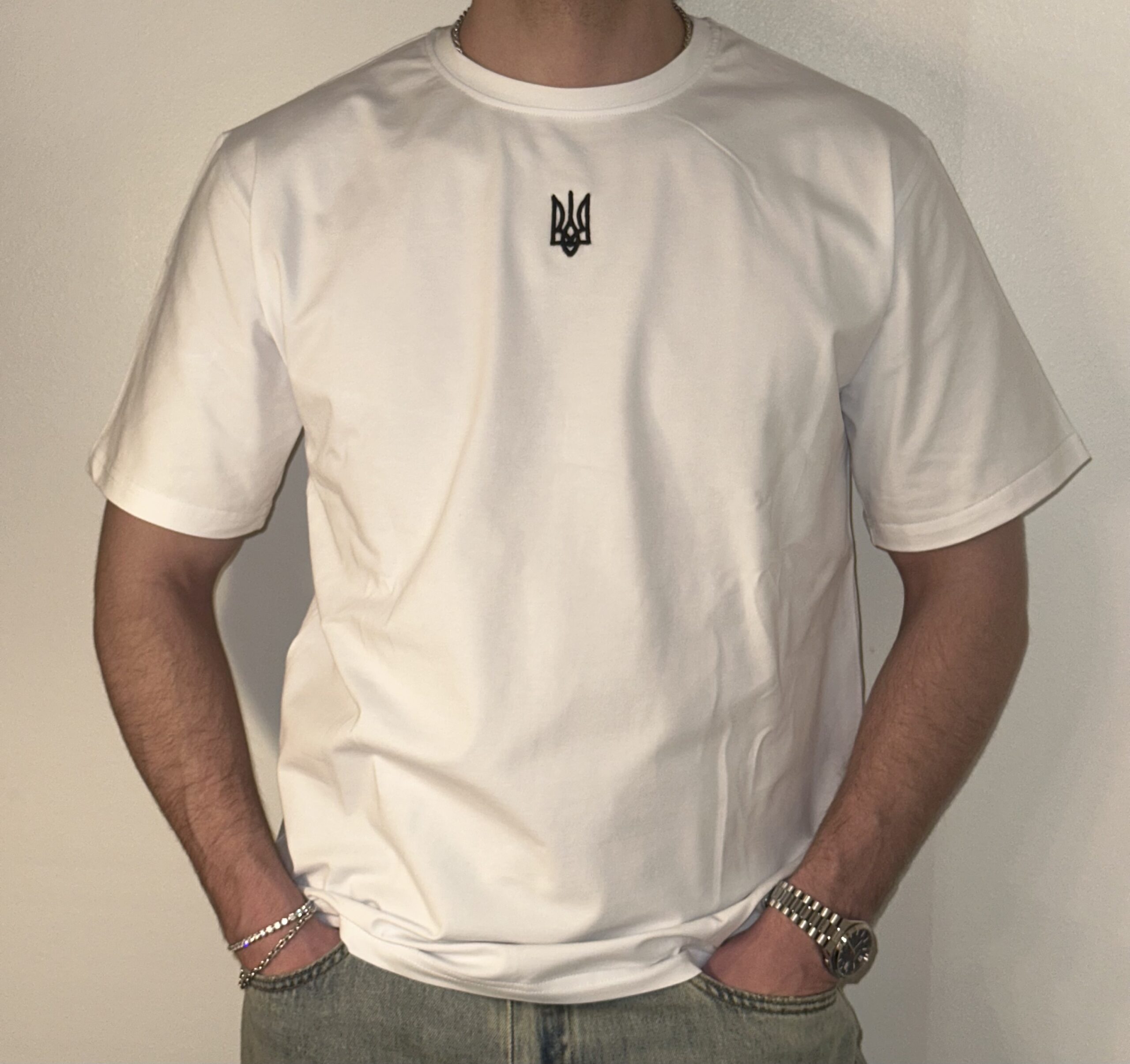 Zelenskyi-T-paita (S), valkoinen